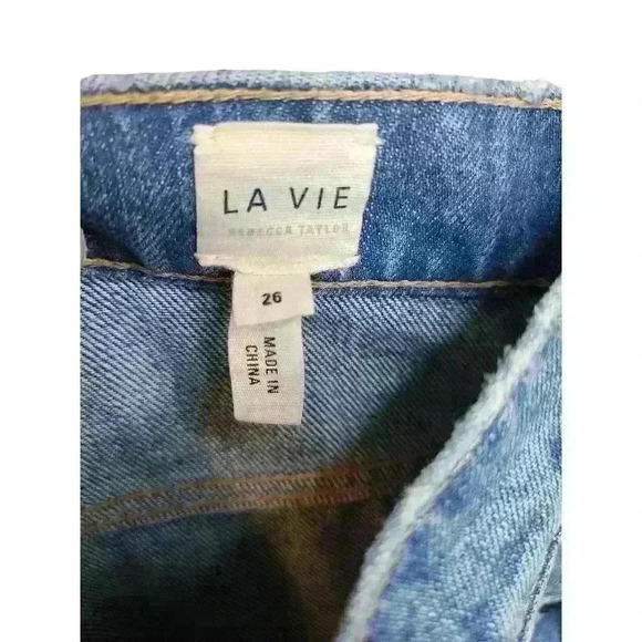 La Vie Rebecca Taylor Emilie High Waist Ankle Jeans Size 26 - Picture 9 of 12